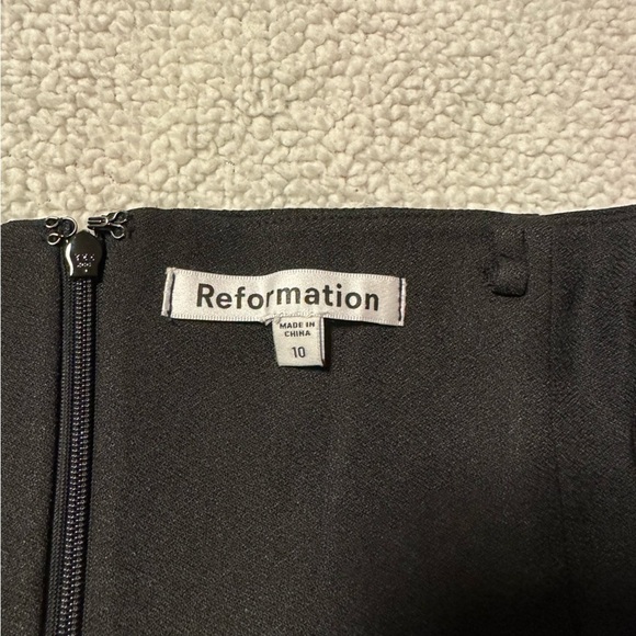 Reformation Black Sweetheart Strapless Joline Mini Dress - Picture 7 of 14